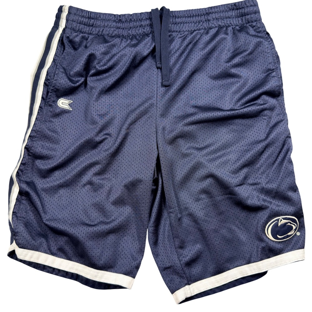Colosseum Penn State Nittany Lions Shorts Mens MED Navy Blue Mesh Athletic Y2K